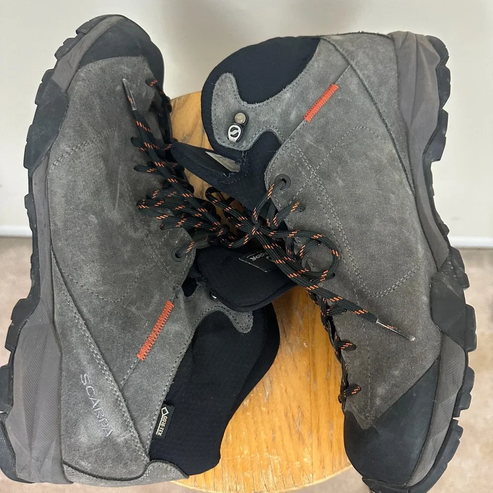 Scarpa Mojito Hike GTX 63310-200 Mens US 11 2/3 Hiking Shoes Shark Gray Leather